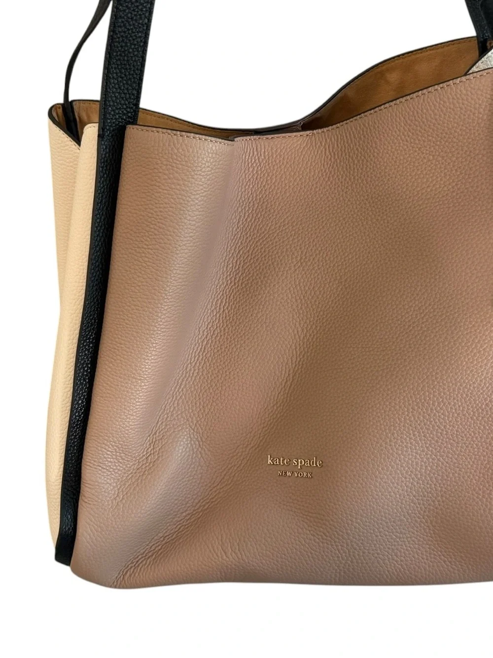 KATE SPADE NEW YORK Knott Large Colour-Block Leather Shoulder Bag Tote